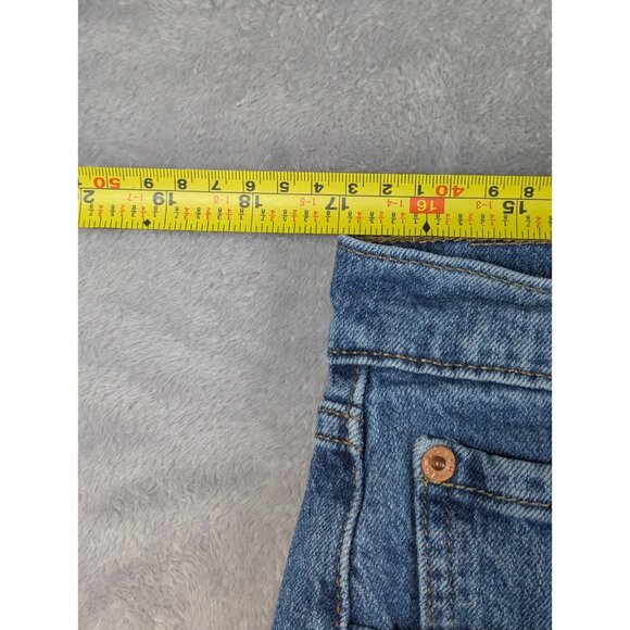 Levis 505 Jeans Mens 34x32 Blue Classic Straight Leg Streetwear Work Chore - Picture 5 of 9